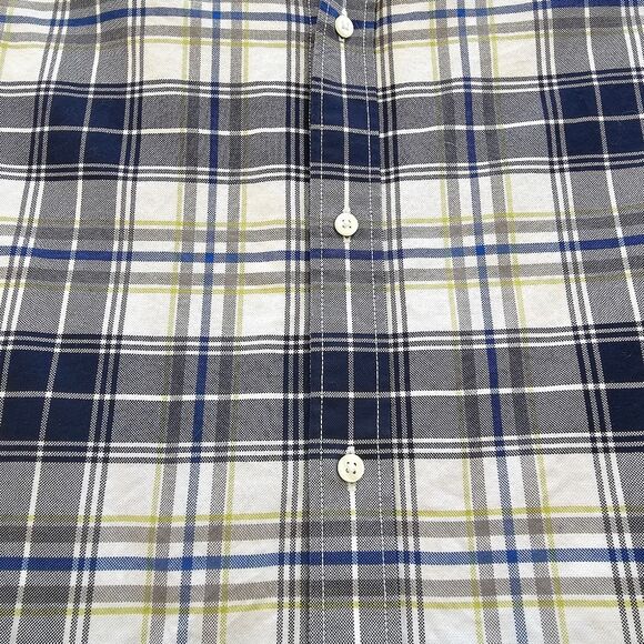 Banana Republic Oxford Slim Fit Mens Large Plaid Button Down Long Sleeve Shirt - Picture 3 of 4